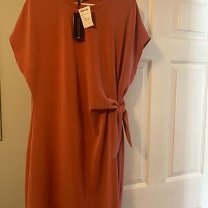 Cable & Gauge Terracotta Midi Dress